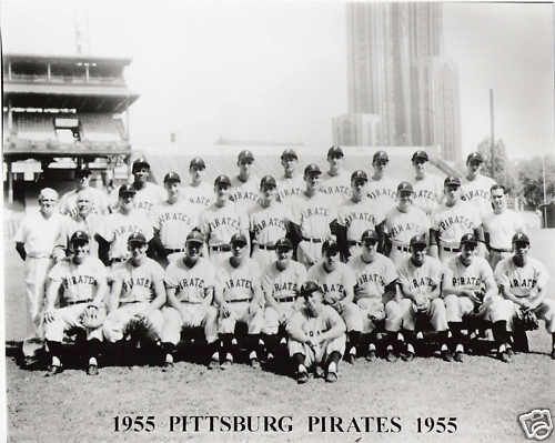 Roberto Clemente 1955 Pittsburgh Pirates Team 8x10