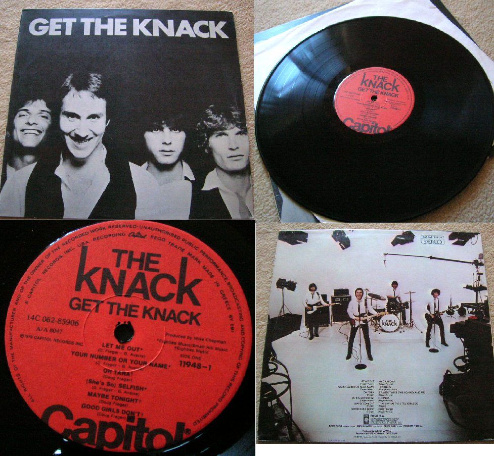 The Knack Get The Knack Greek LP My SHARONA EX 1st Press