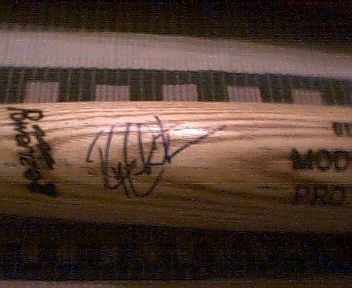 Ryan Christianson Autographed Baseball Bat 1 Pick Mariners