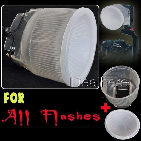 Cloud Lambency Flash Diffuser + White Dome Cover for Canon Nikon Sony