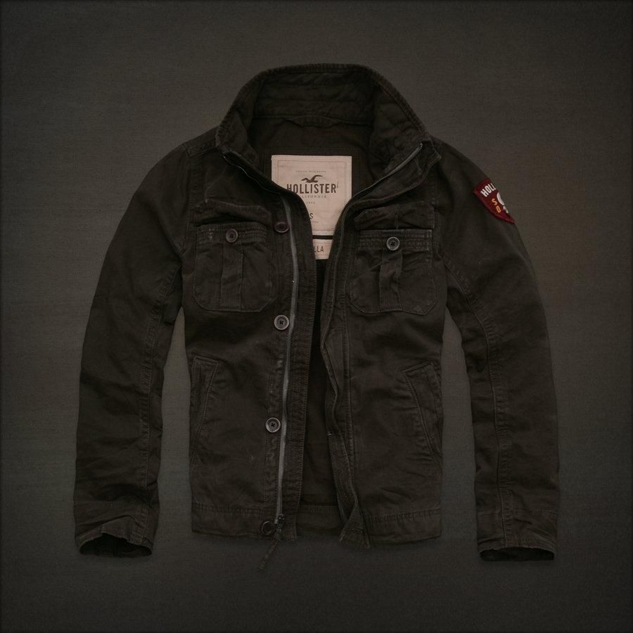 Hollister by Abercrombie Men La Jolla Jacket Outwear Dark Brown Size M