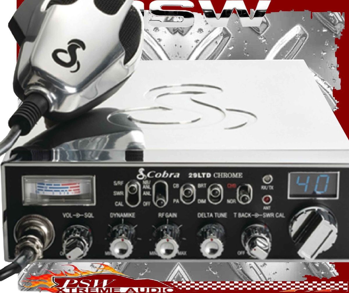 29LTDCHR Cobra CB Radio Chrome Plated with Talkback