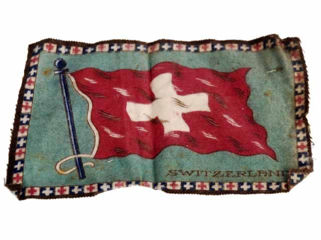 Vintage Cigar Felts Switzerland & US 48 Star Flag