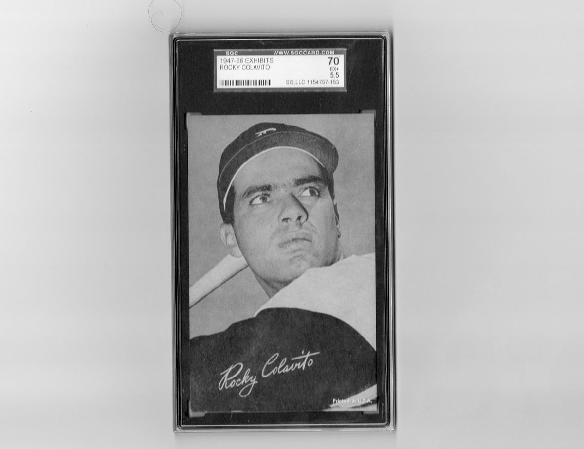 1947 66 Exhibits Rocky Colavito Graded 5 5