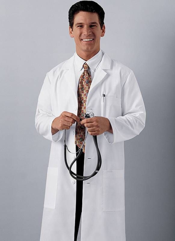 Cherokee Unisex 40 Long Lab Coat  New Mens 1346 Choose