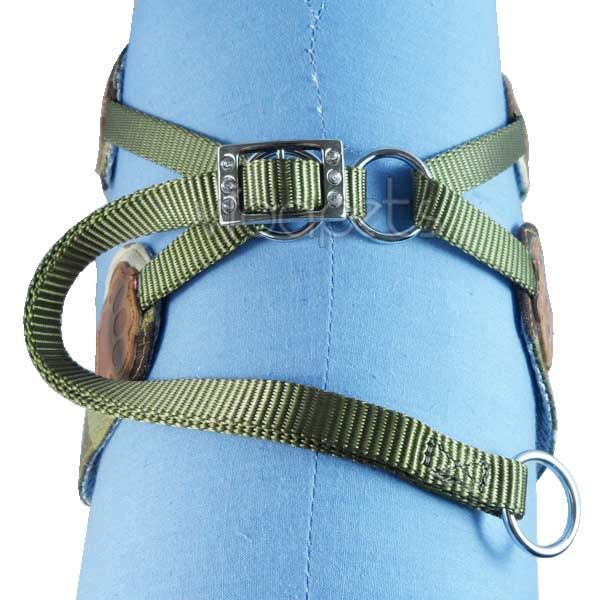 13 21 GIRTH Camouflage Comfort Dog Harness Vest Collar Small + Nylon