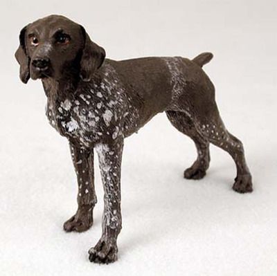 German Shorthair Pointer Hand Painted Collectible Dog Figurine