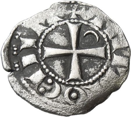 Crusader Coins Antioch Bohemond IV or V AR Denier