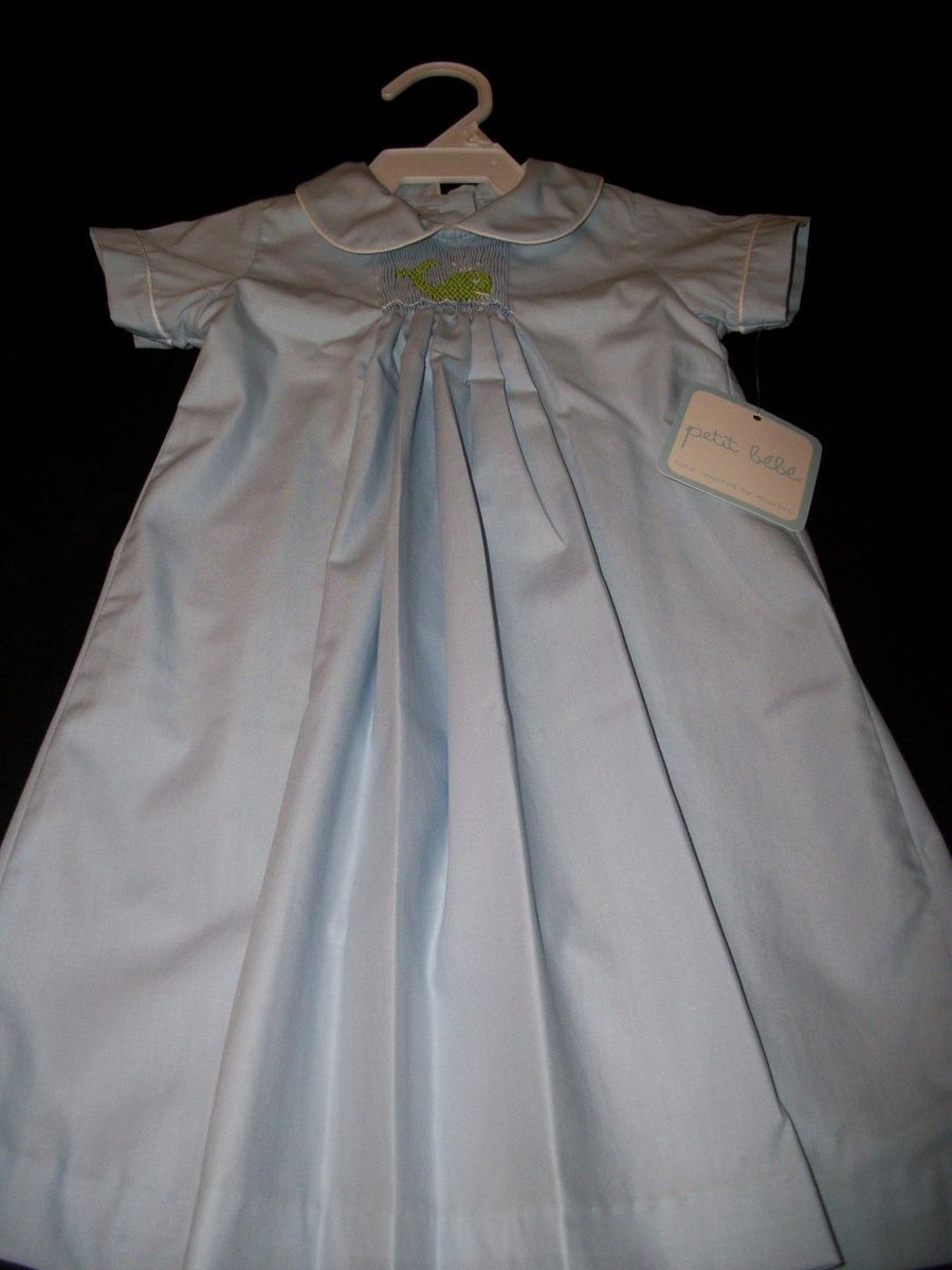 New Sz 6 9 MO Petit BEBE Smocked Old Fashioned Day Gown Heirloom