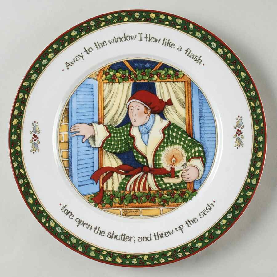 Portmeirion Christmas Story Window Man Dinner Plate