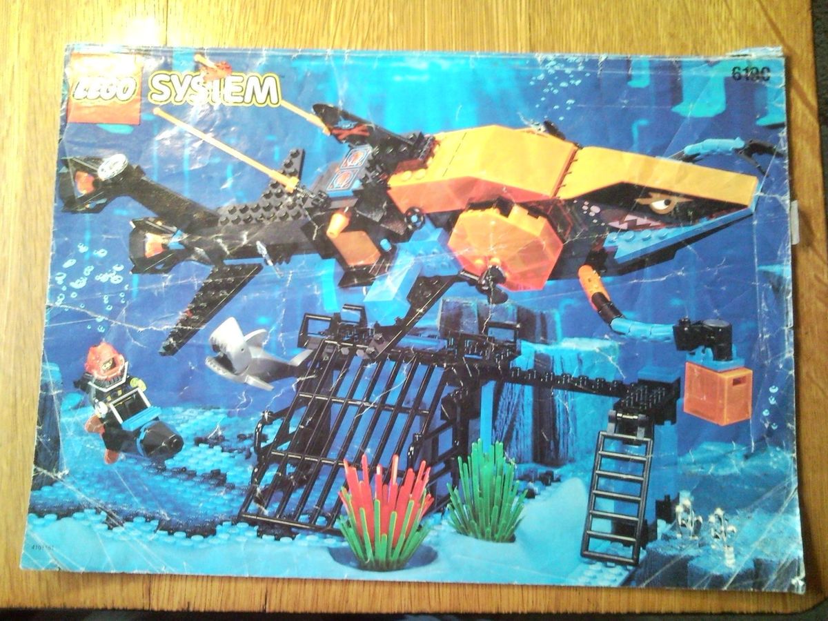 Lego Building Instructions Aquazone Aquasharks 6190 Sharks Crystal