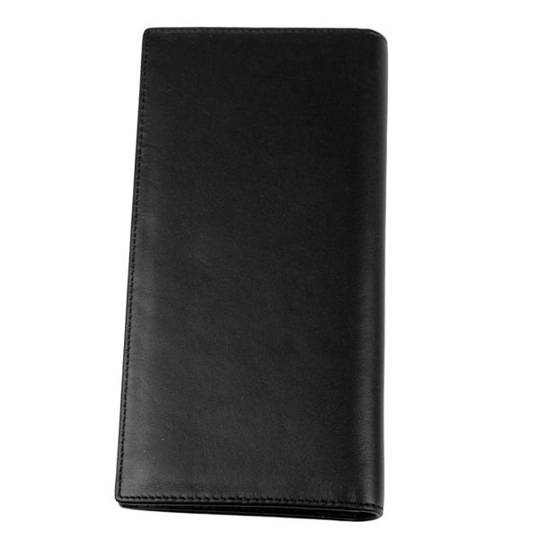 Cool Mens Long Wallet Black Real Cow Leather Credit Card Zipper Change