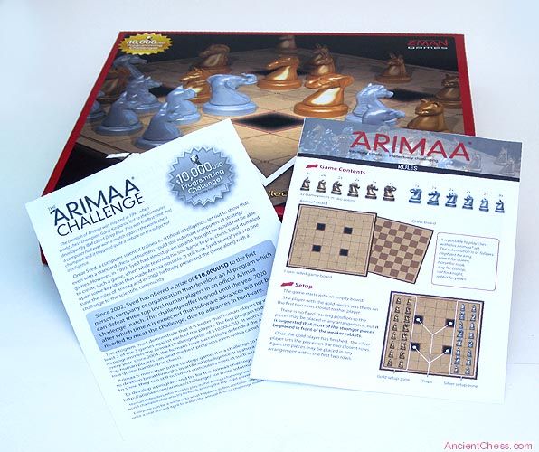 NEW COMPUTER BUSTING CHESS VARIANT   $10,000 REWARD   ARIMAA