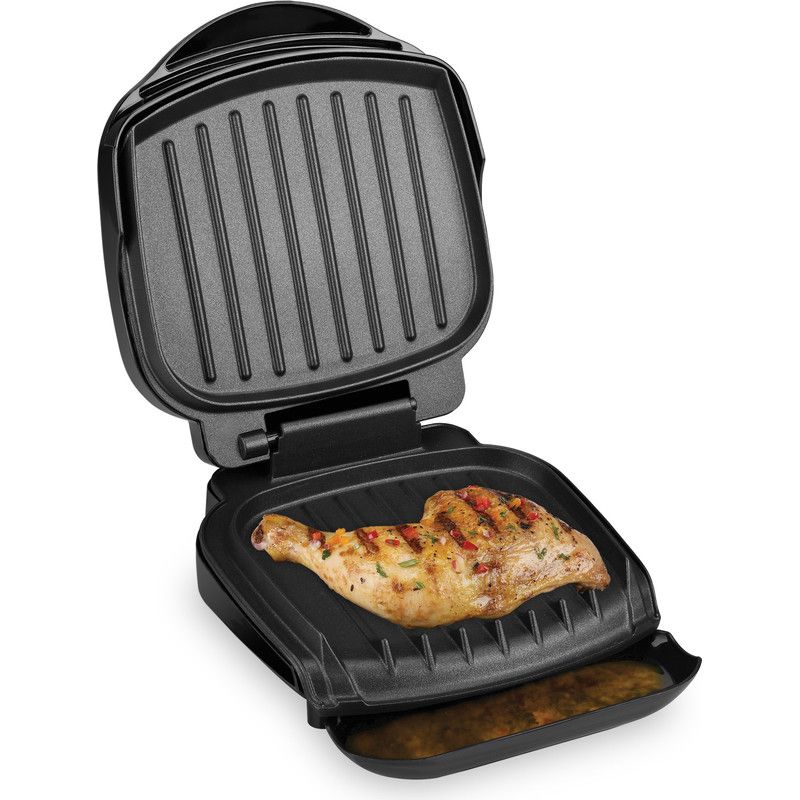 George Foreman 36 Electric Indoor Grill Fixed Plate Portable