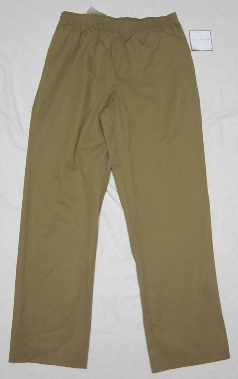 Pants Sag Harbor Wheat Tan Dark Beige 8 10 12 14 16 16W 18 New