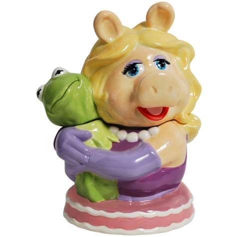 Cookie Jar Miss Piggy Kermitt Theme Fun in The Kitchen