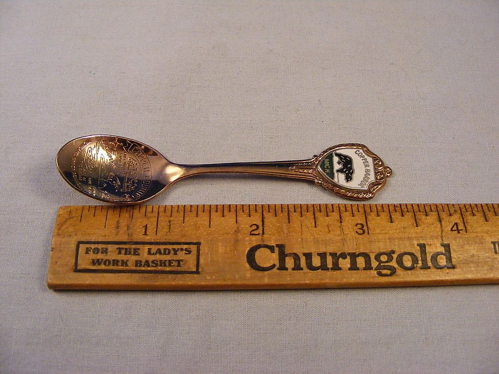 Copper Harbor Michigan Copper Country Souvenir Spoon