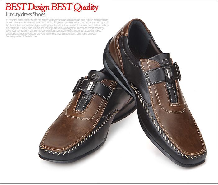 Sense Comfort Casual Club Loafers Brown Mens Shoes