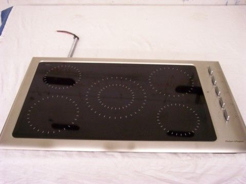 New Fisher Paykel 36 6 Burner Electric Cooktop w Stainless Steel Trim