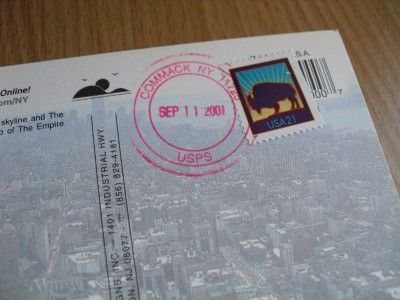 World Trade Center Postcard Twin Towers Postmark NY