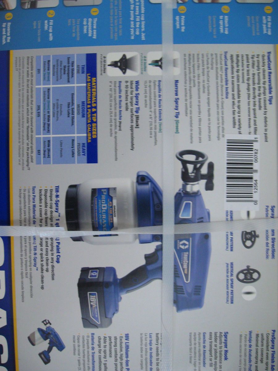 Brand New Graco Truecoat Plus Cordless Paint Sprayer