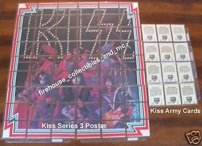 Kiss Cards 1978 Series 1 2 3 Revised Set with Eric Carr