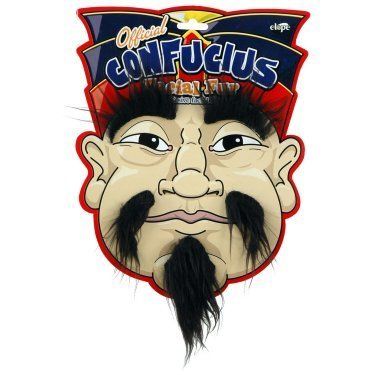 Confucius Facial Fur Eyebrows Mustache Goatee Evil King Kung Fu