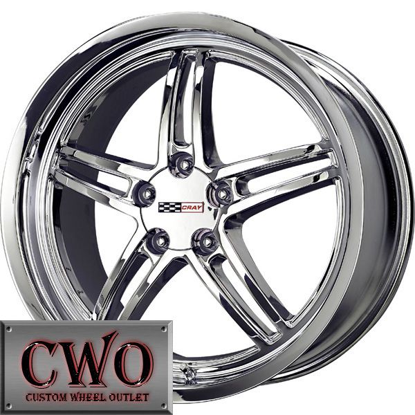 17 Chrome Cray Scorpion Wheels Rims 5x4 75 5 Lug Chevrolet Chevy