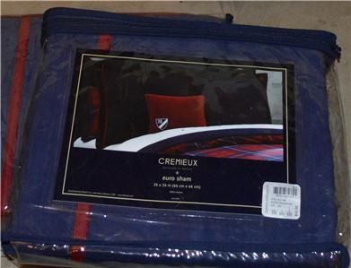 Daniel Cremieux Arles Blue Red Euro Shams New 1st Quality