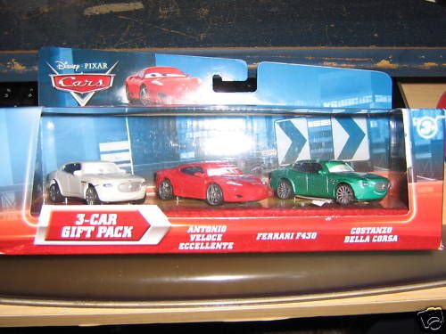 DISNEY PIXAR CARS 3 PACK ANTONIO COSTANZO FERRARI