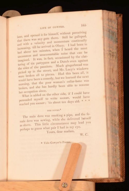 1835 8VOL The Works of William Cowper Life and Letters William Hayley