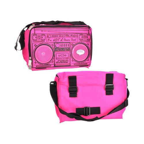 Pink Fydelity Le Boom Box Coolio Cooler Bag w Speakers