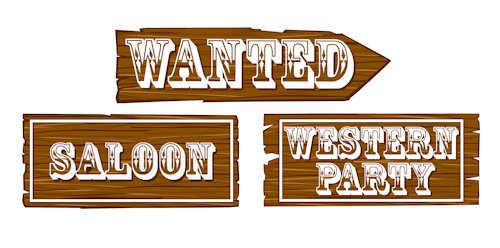 Western Cowboy Birthday Kids Party Scene Cutouts 3 Pack Wild West