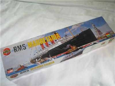 Airfix 1 600 RMS Mauretania Cruise SHIP in Box Unbuilt