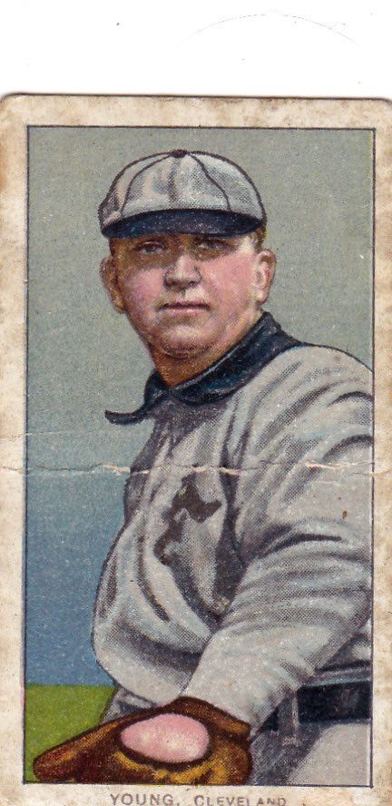 1909 T 206 CY Young Card Original with Old Mill Back