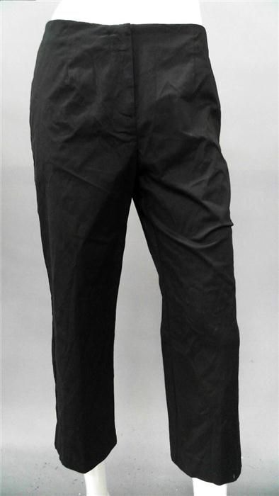 Covington Ladies Womens Stretch Dress Capri Pants Sz 4 Black Solid