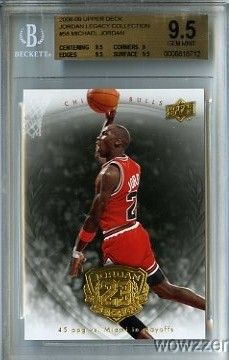 2008/09 Upper Deck Michael Jordan #58 Legacy Hall of Fame BGS 9.5 GEM