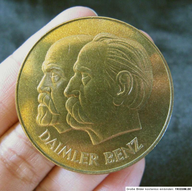 Original Daimler Benz Welt Mobil Medal 100 Years Anniversary