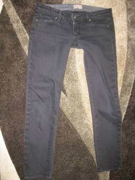 Paige premium black Roxbury jeans sz 28 x 28 skinny capris