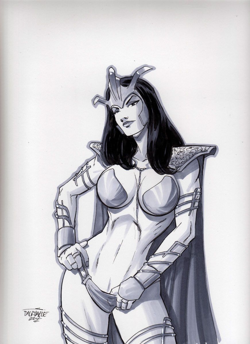  Thoris John Carter of Mars Original Art by Scott Dalrymple