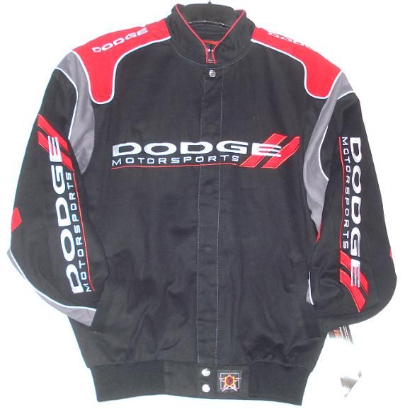 SIZE Med DODGE MOTOSPORTS EMBROIDERED Cotton Jacket JH DESIGN M