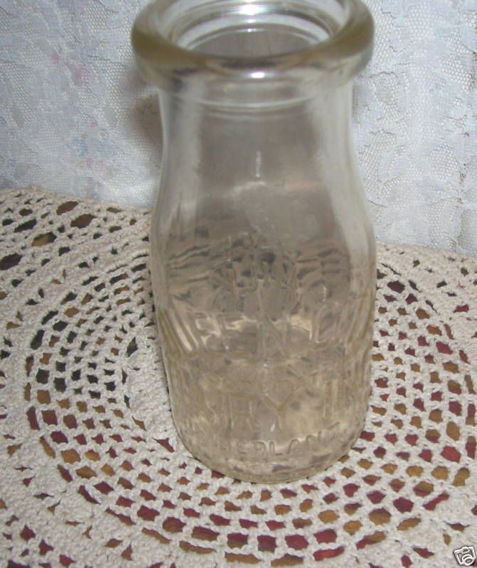 Queen City Dairy Milk Bottle Half Pint Cumberland MD