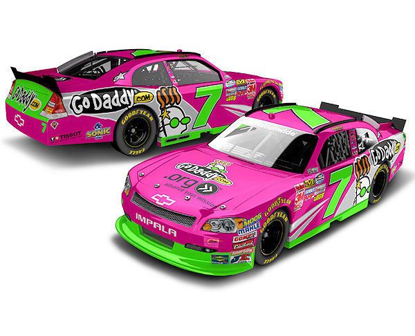 Danica Patrick 2012 ACTION #7 GoDaddy Pink Susan G. Komen Chevrolet