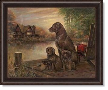 Lab Dog Framed Home Interior Picture Kevin Daniel 2