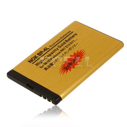 Ultra High Capacity BP 4L Gold Battery For Nokia Phones   2680mAh