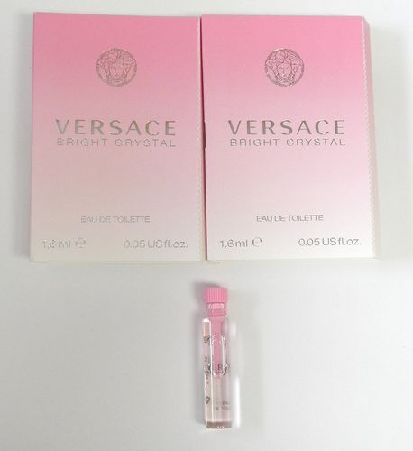 Versace Bright Crystal EDT 1 6ml 05oz Sample X2