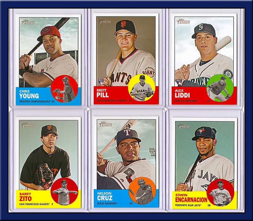 2012 Topps Heritage Lot SP Short Print High Number 28 Cards No