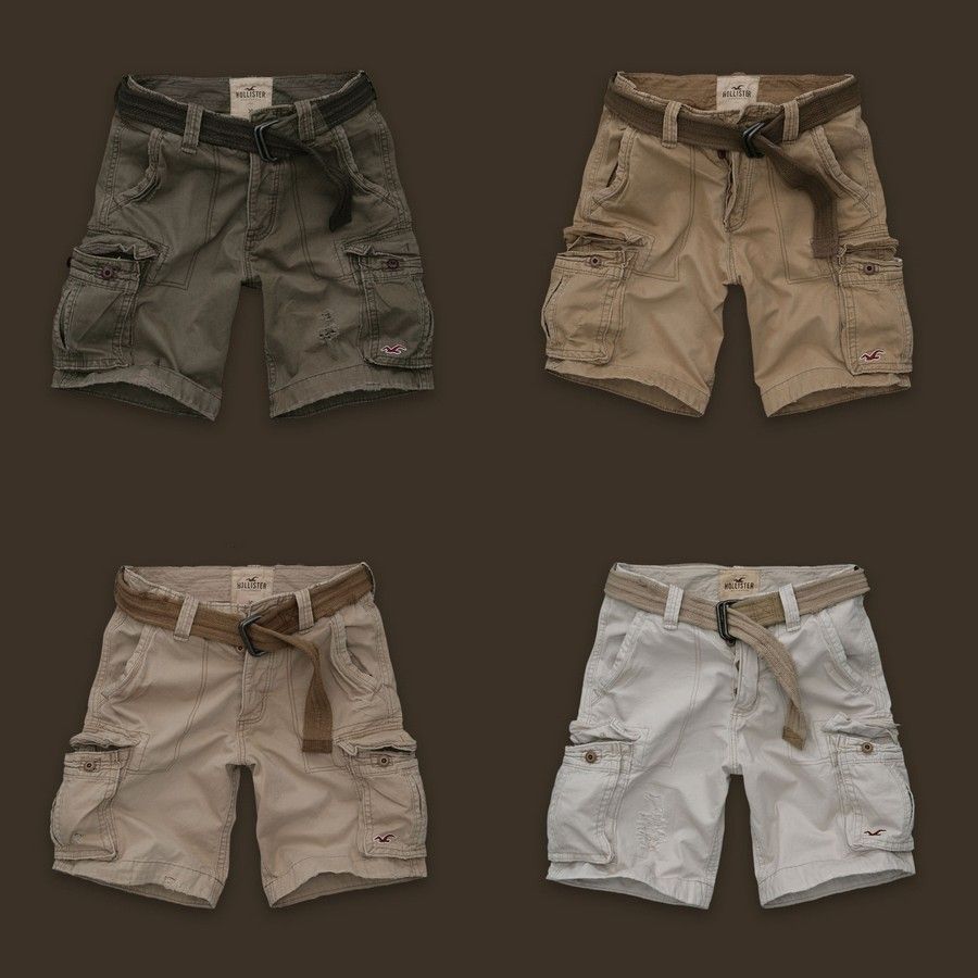 2011 Hollister Mens Dana Point Cargo Shorts Belt