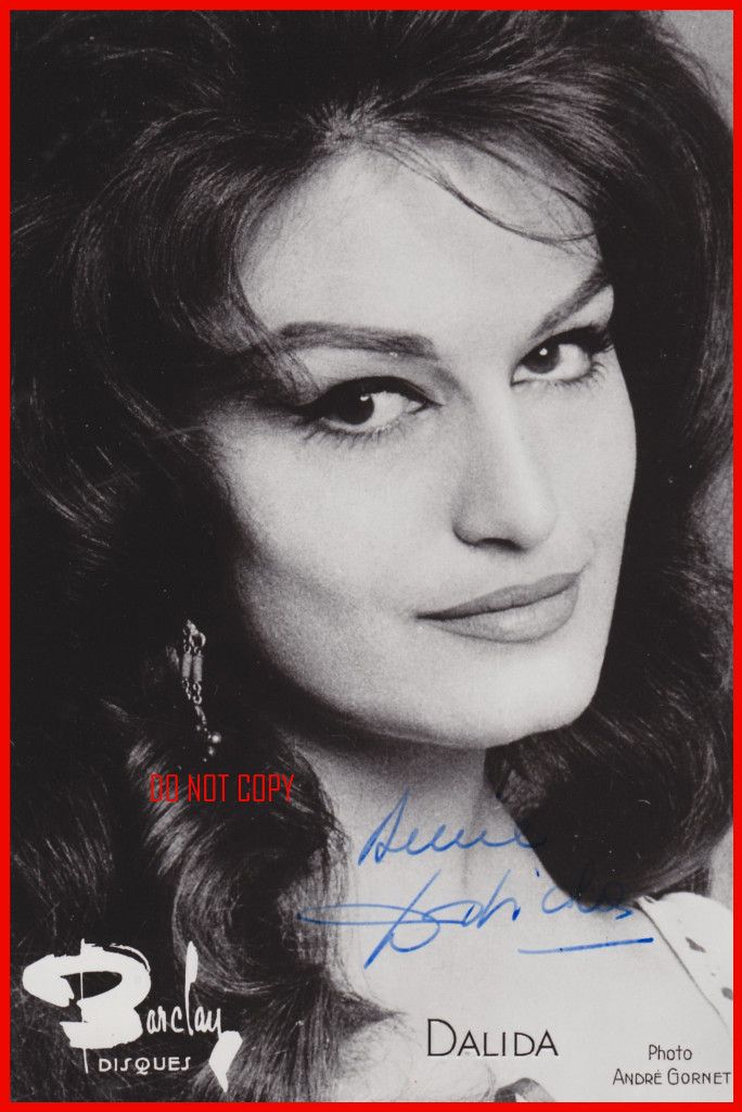  Dalida Foto Vom Orig Autogramm 3