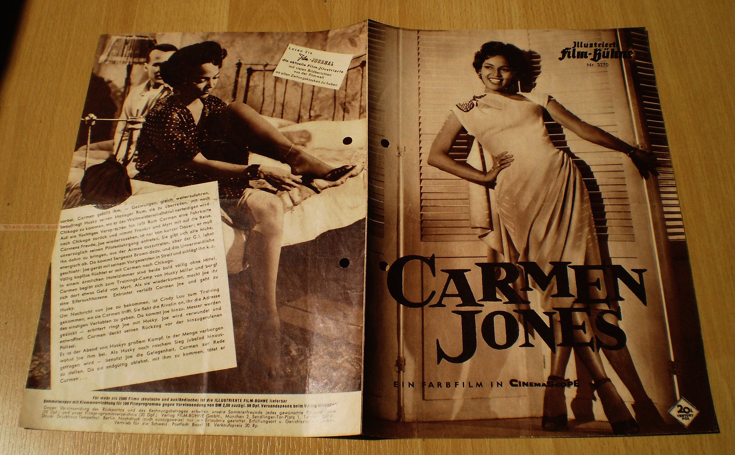 DOROTHY DANDRIDGE   CARMEN JONES *GERMAN PROGRAM